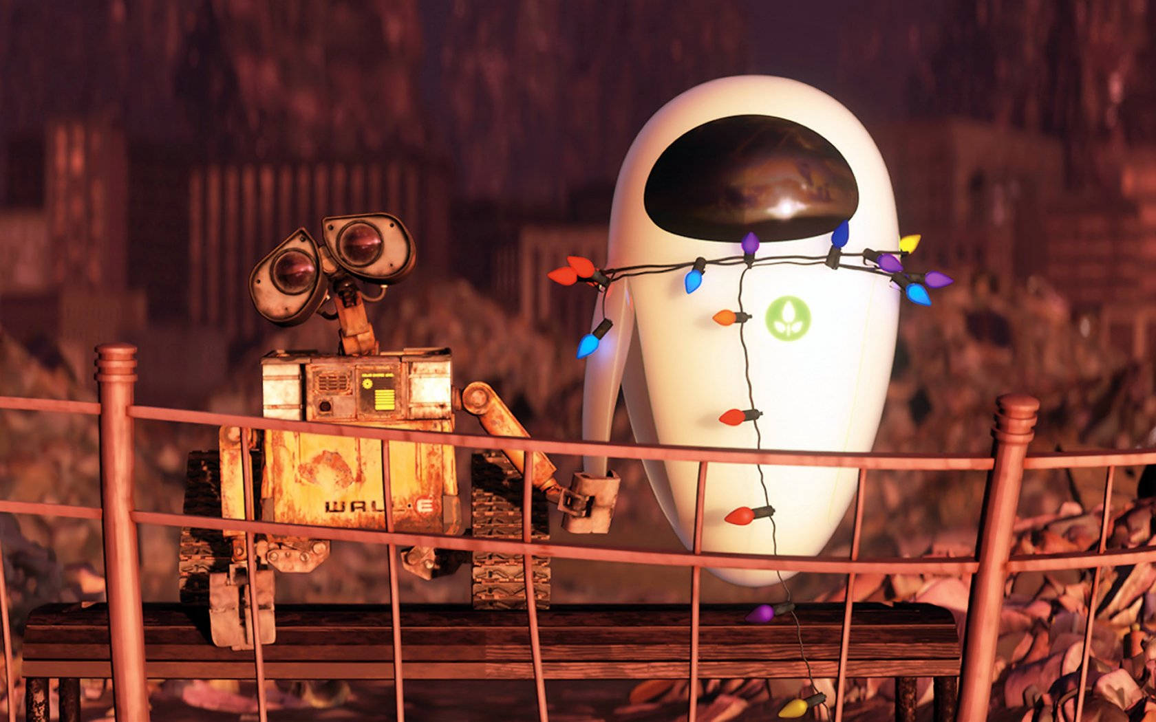 EVE And WALL E Wallpaper