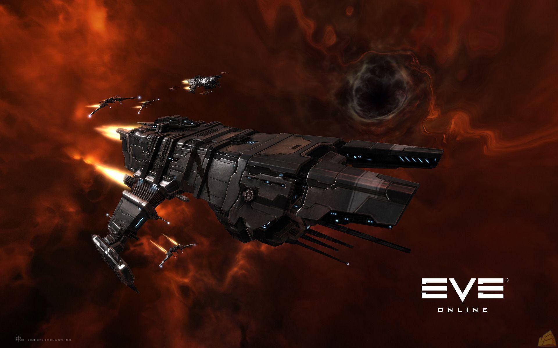 Eve Online Black Spaceship Wallpaper