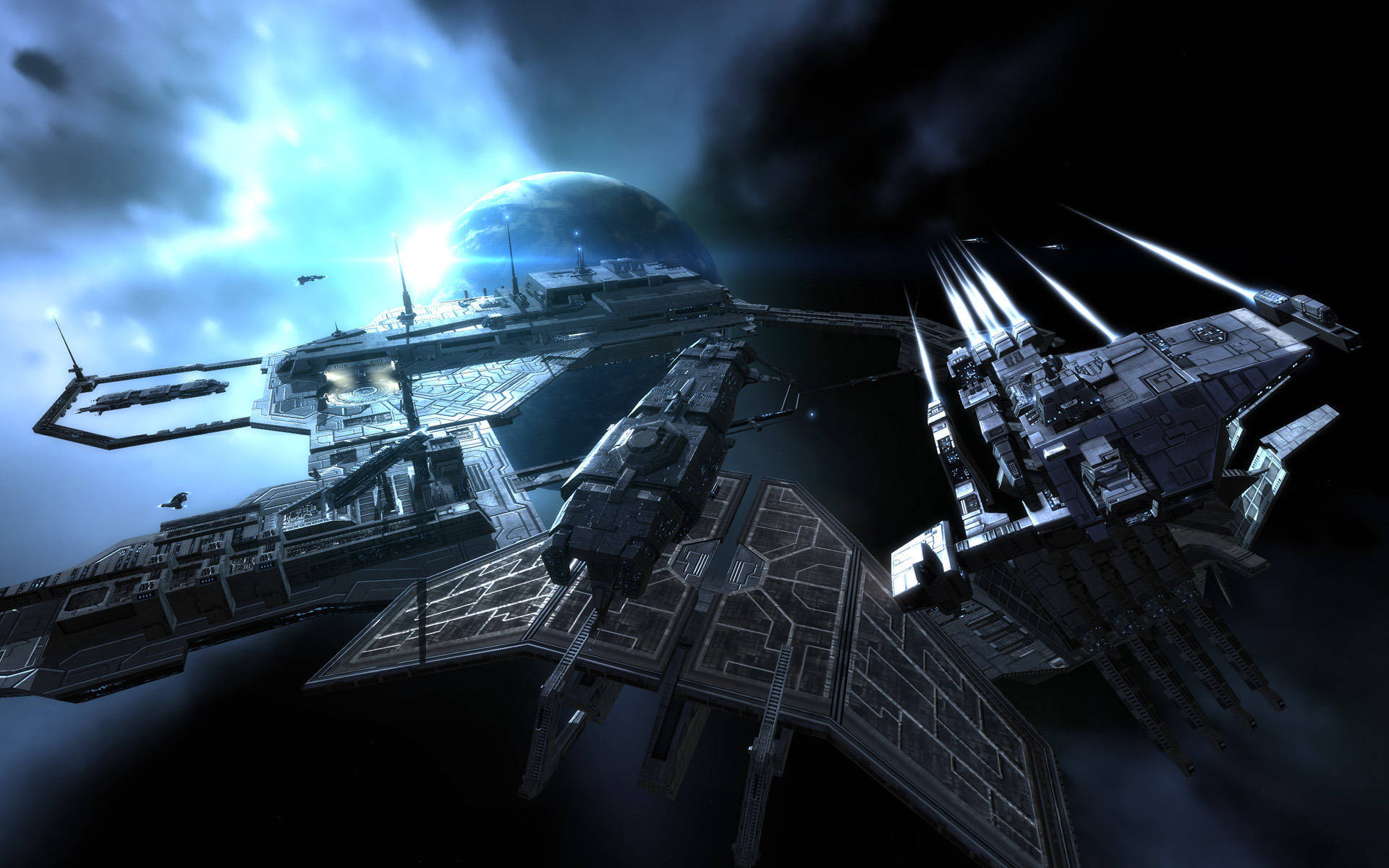 Majestic Spaceport in Eve Online Revelations 1 Wallpaper