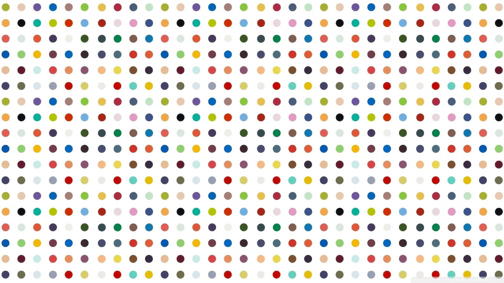 Even Colorful Polka Dots Wallpaper