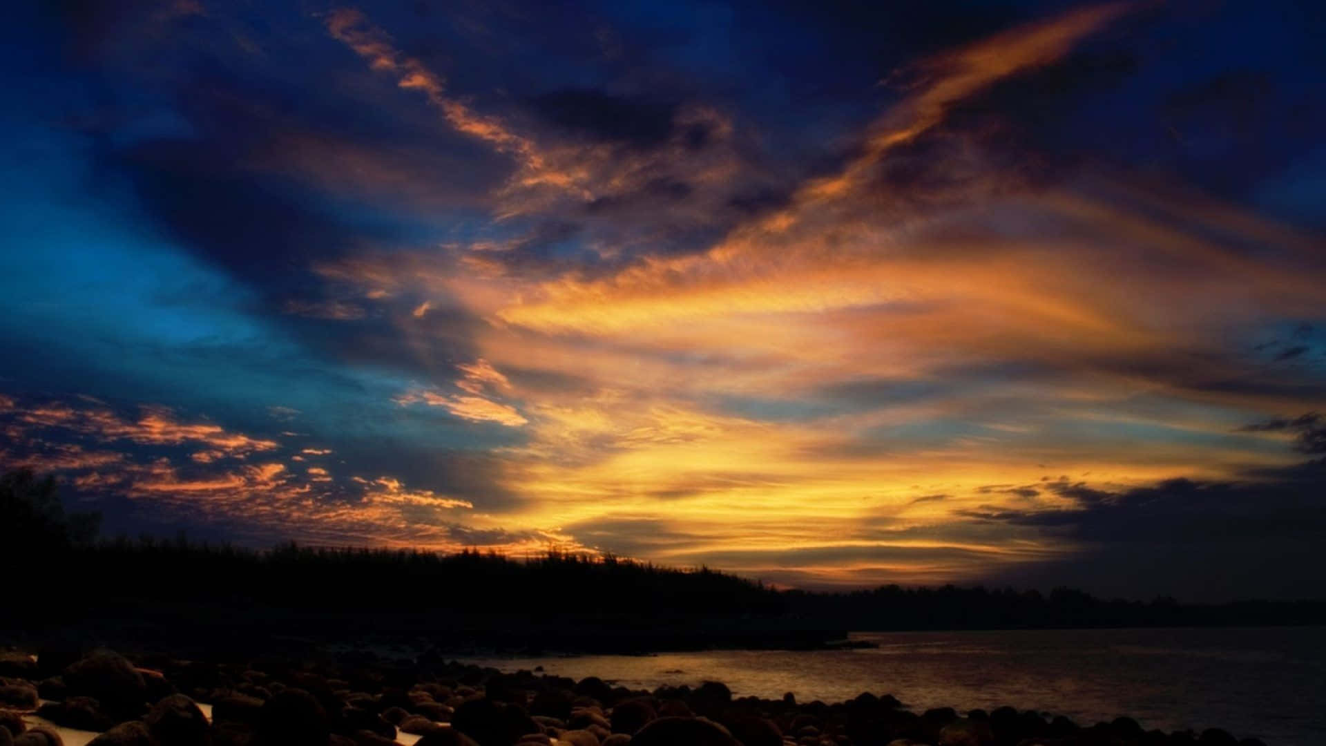 Serene Evening Skyline