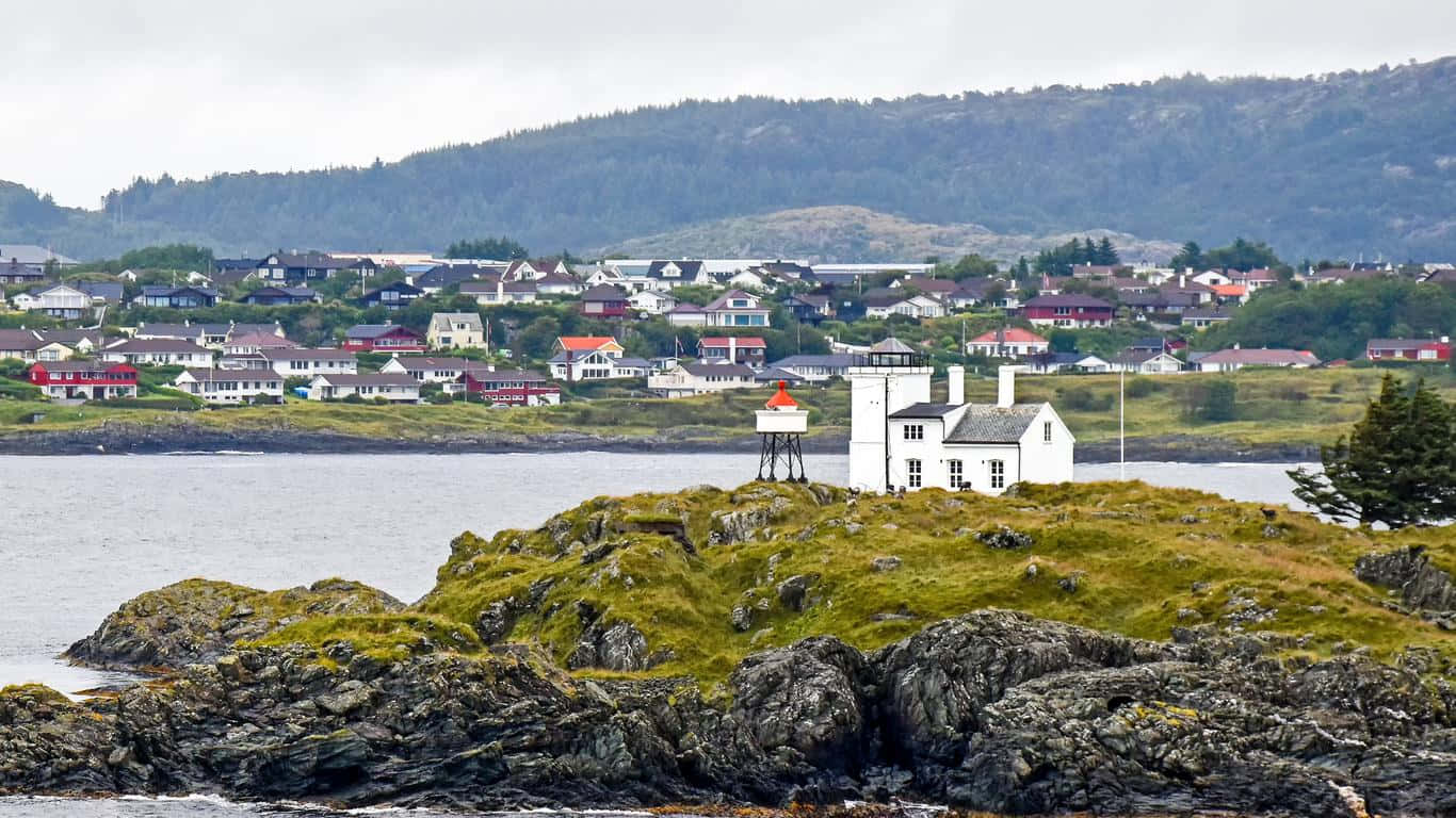 Soirée Au Port De Haugesund Fond d'écran