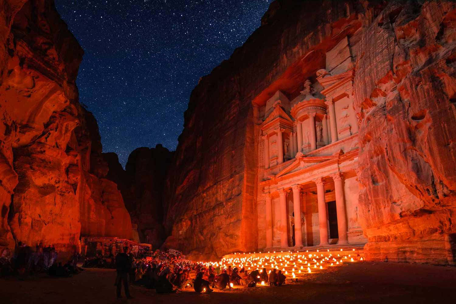 Evening At Petra City In Jordan Picture