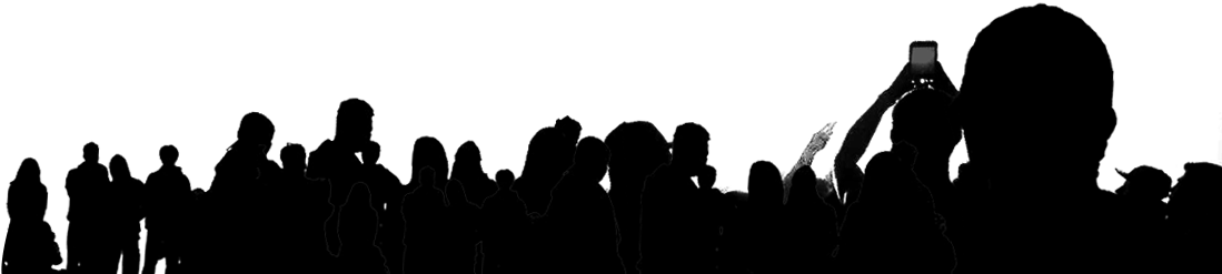 Event Crowd Silhouette PNG