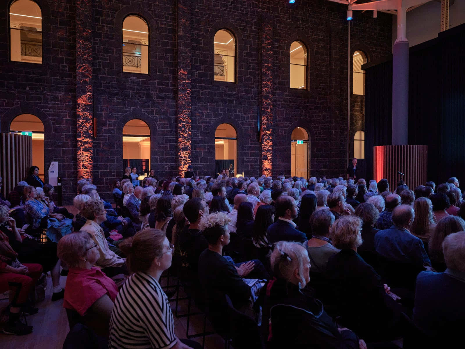 Evenement In De Staatsbibliotheek Hal Achtergrond