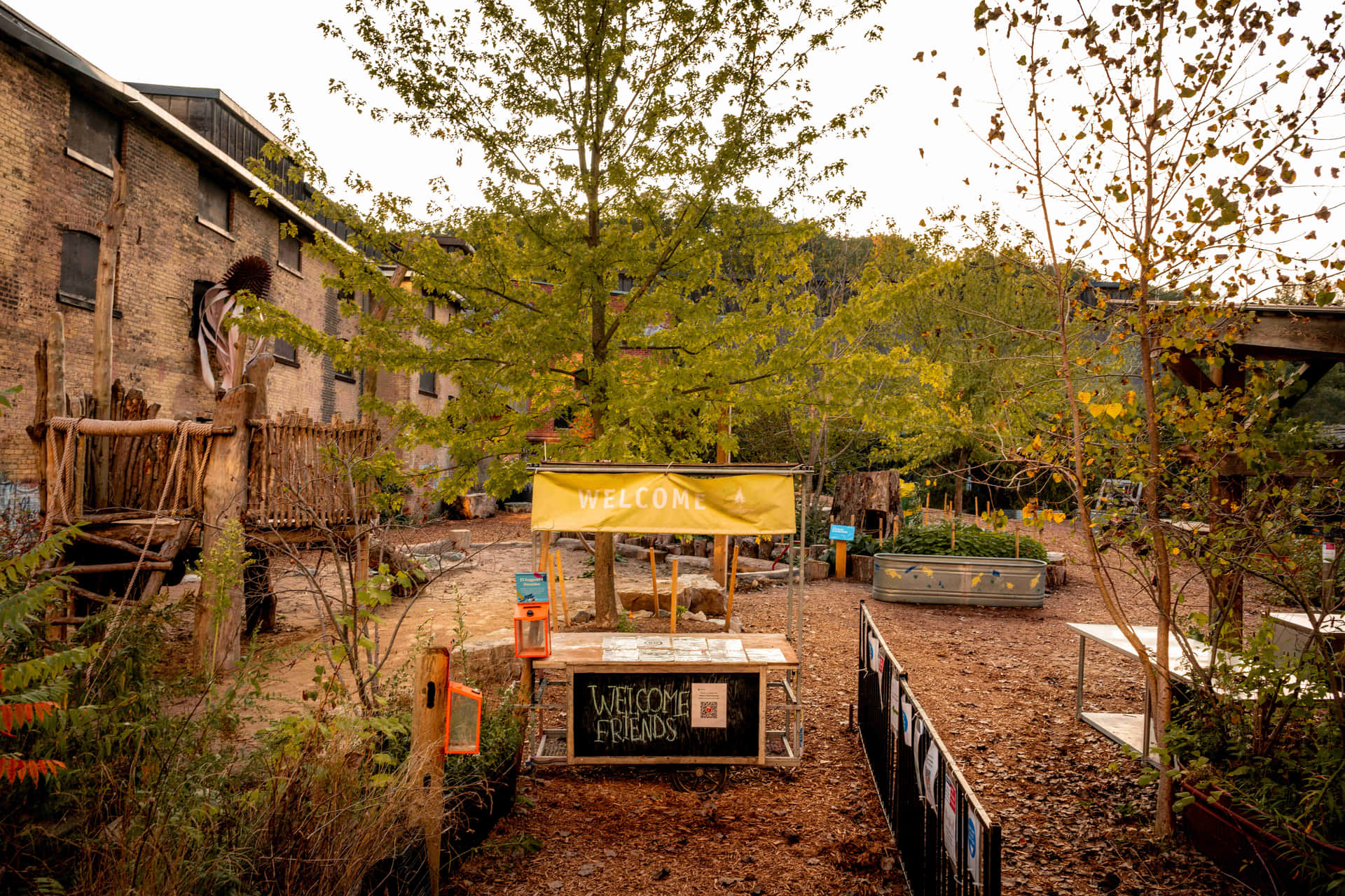 Evergreen Brick Works Welcome Area Wallpaper