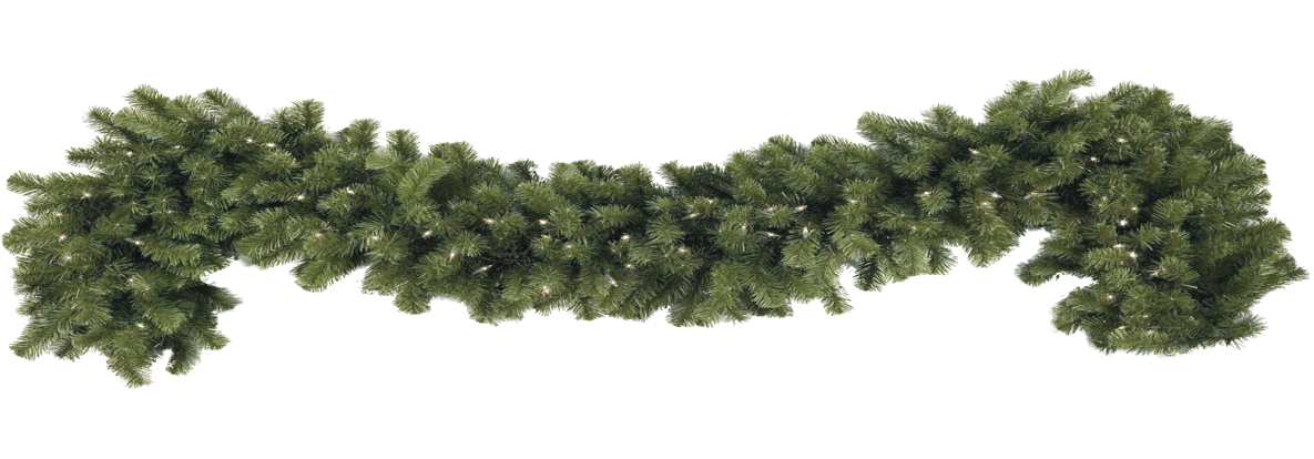 Evergreen Christmas Garland PNG