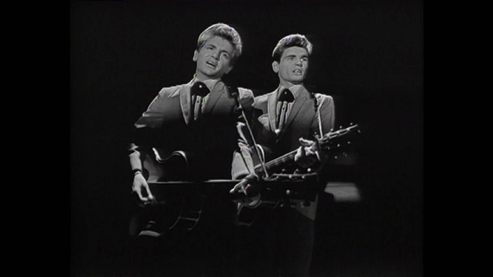 Everly Brothers Performing In The Ed Sullivan Show Wallpaper