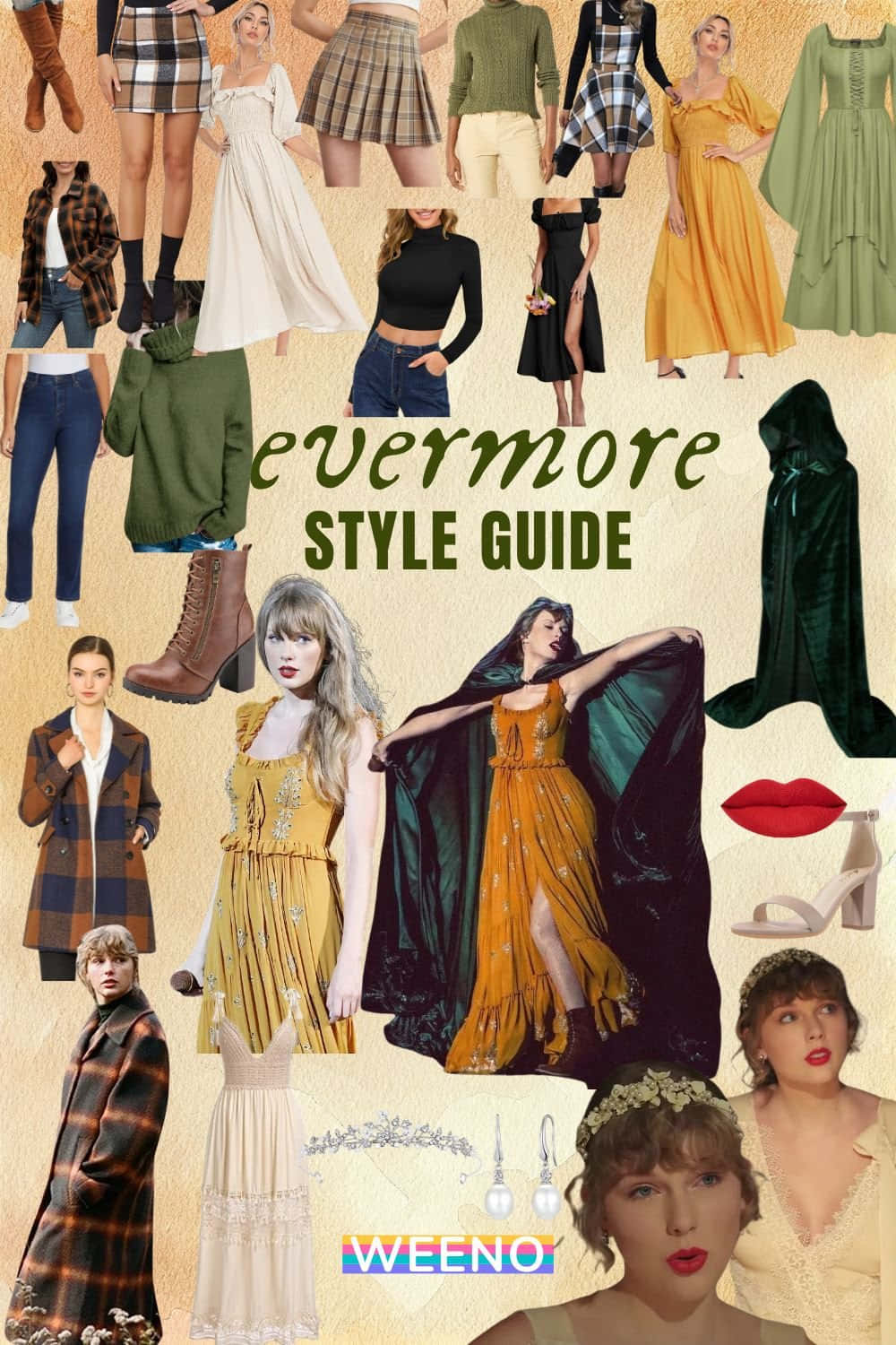 Evermore Inspired Fashion Style Guide Wallpaper