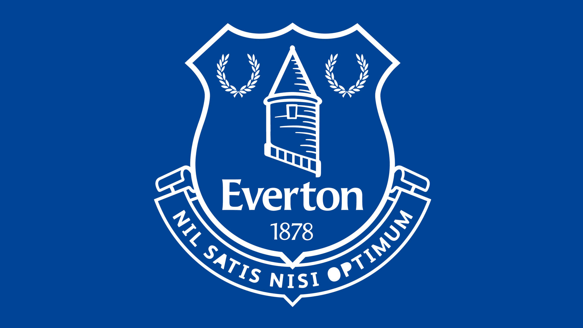 Evertonf.c Emblem In Blau. Wallpaper