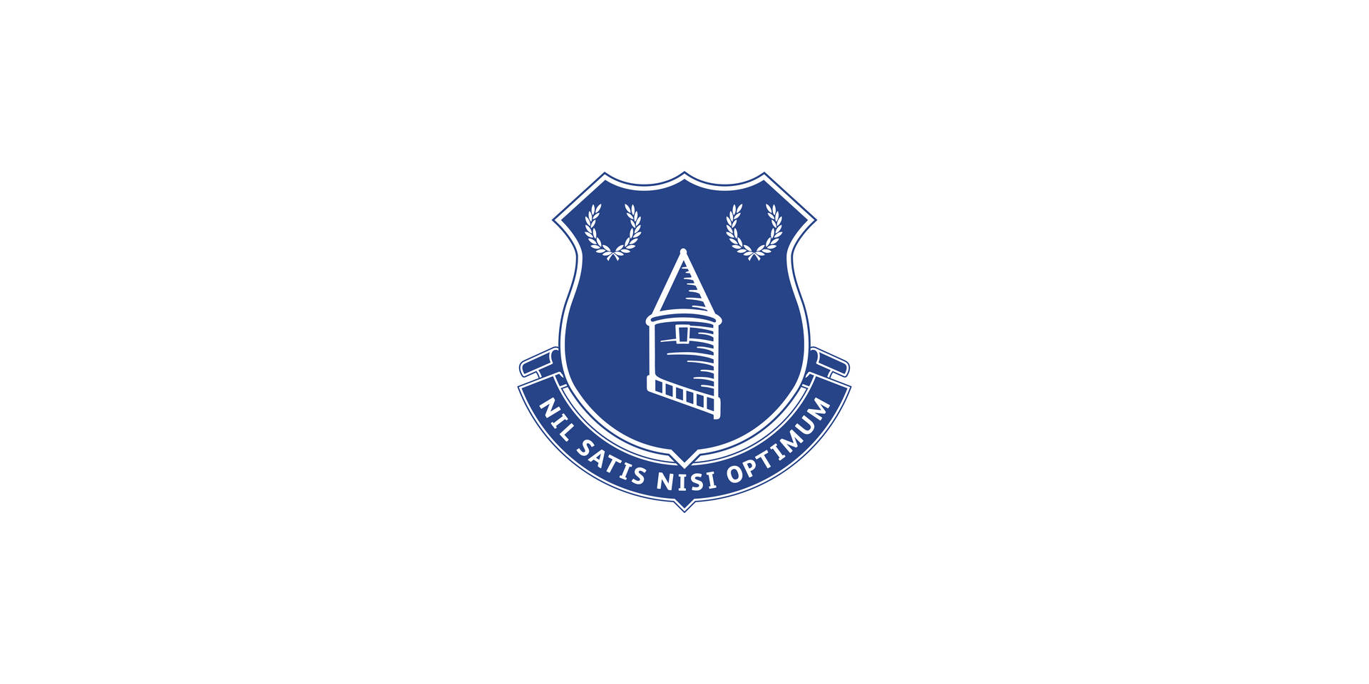 Everton F.c Minimalistisk Blå Logo Wallpaper