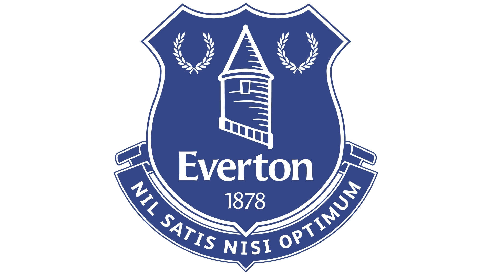 Evertonf.c. Presenterar Deras Logotyp Som Dator- Eller Mobilbakgrund. Wallpaper