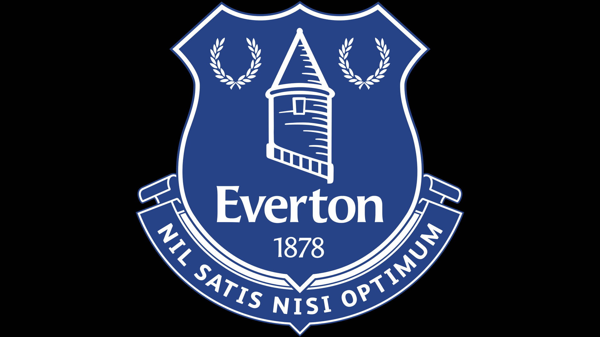 Everton Fc L'orologio Nero Sfondo