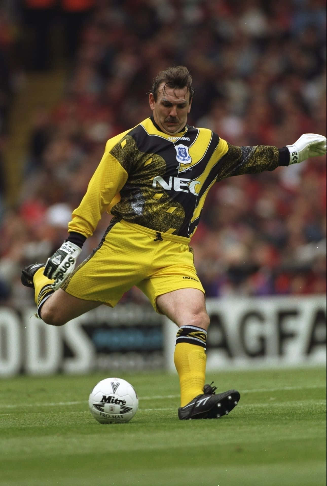 Everton Goalkeeper Neville Southall At FA Cup Final Wallpaper