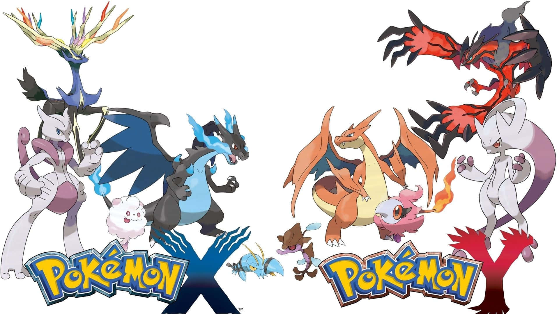 Todoslos Pokémon Legendarios En X E Y Fondo de pantalla