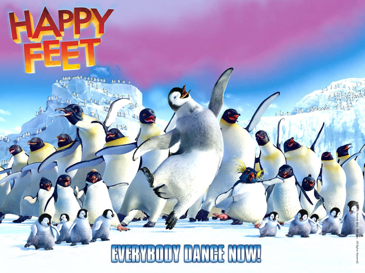Everybody Dance Now In Happy Feet Two Wallpaper