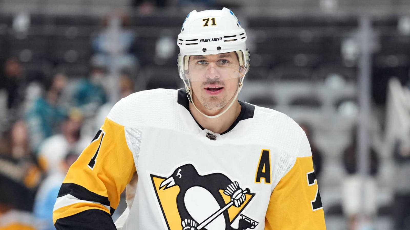 Evgenimalkin Dei Pittsburgh Penguins: Ritratto Spontaneo Sfondo