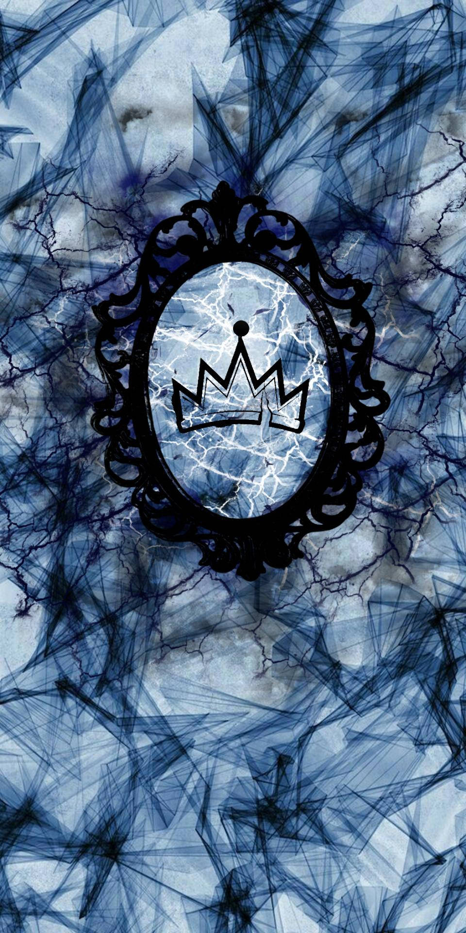 Evie Mirror Logo – A Symbol of Enchanting Mystery in Disney's Descendants Wallpaper