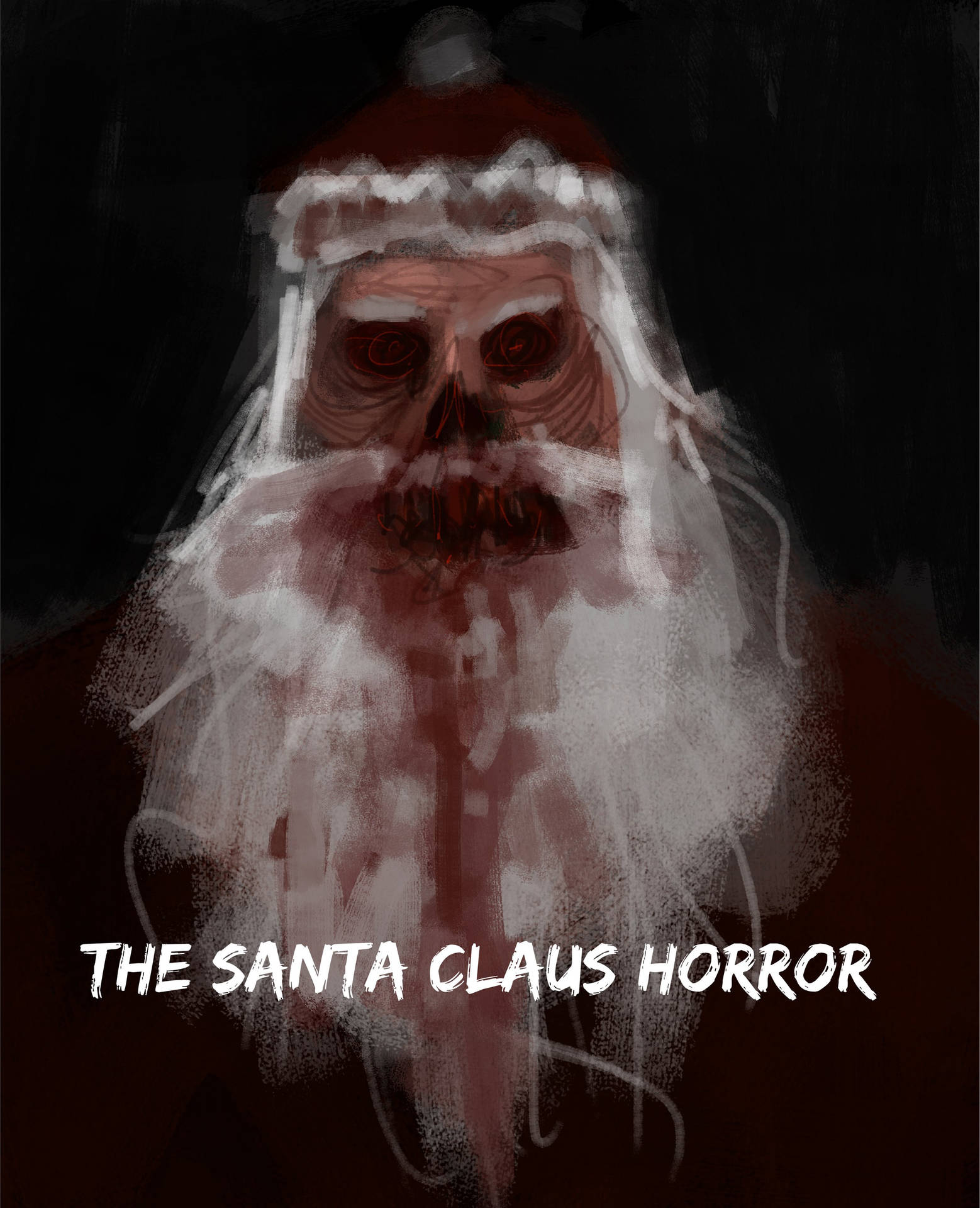 Evil Bloodthirsty Santa Wallpaper