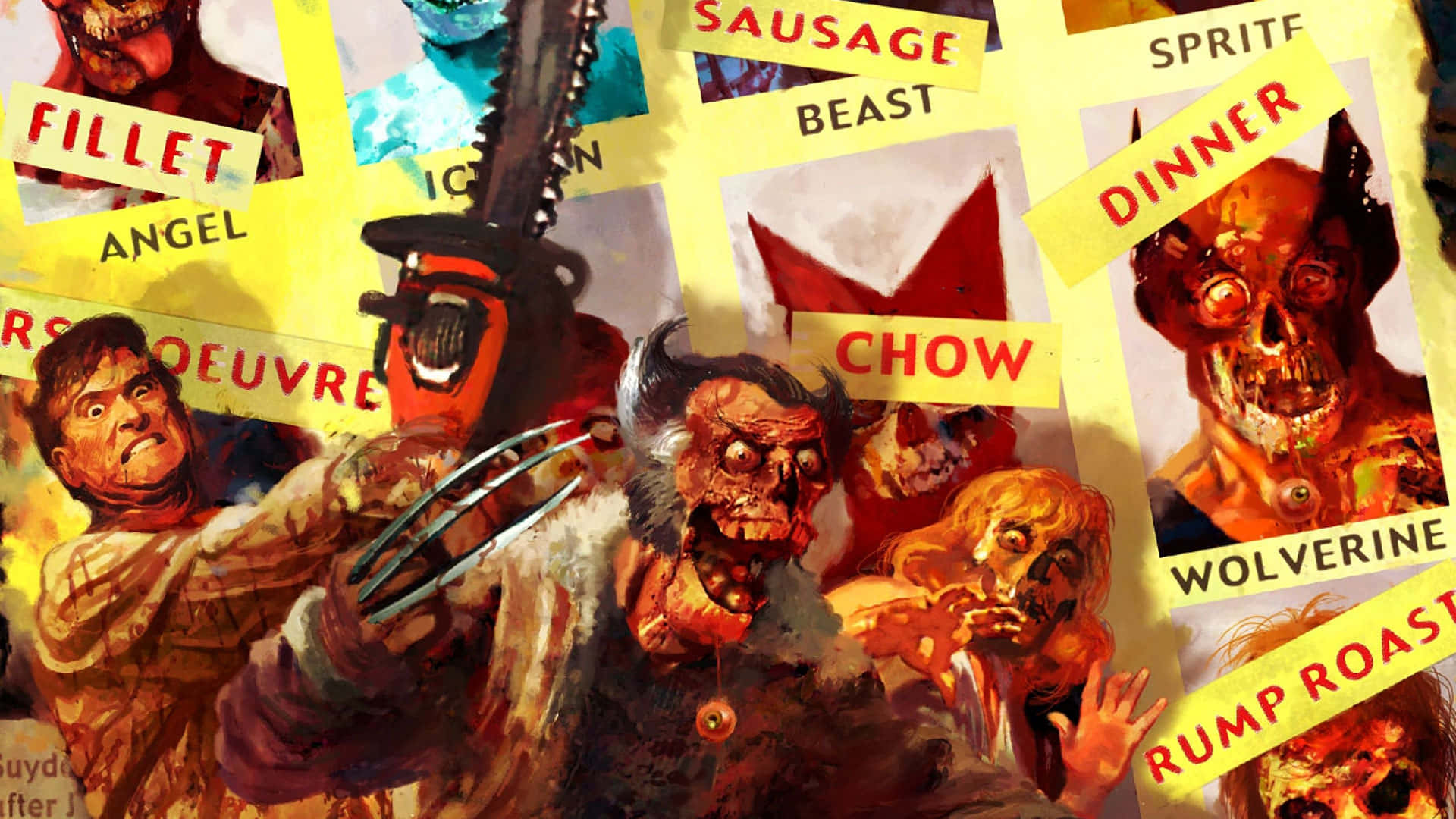 Evil Dead Funny Poster Background