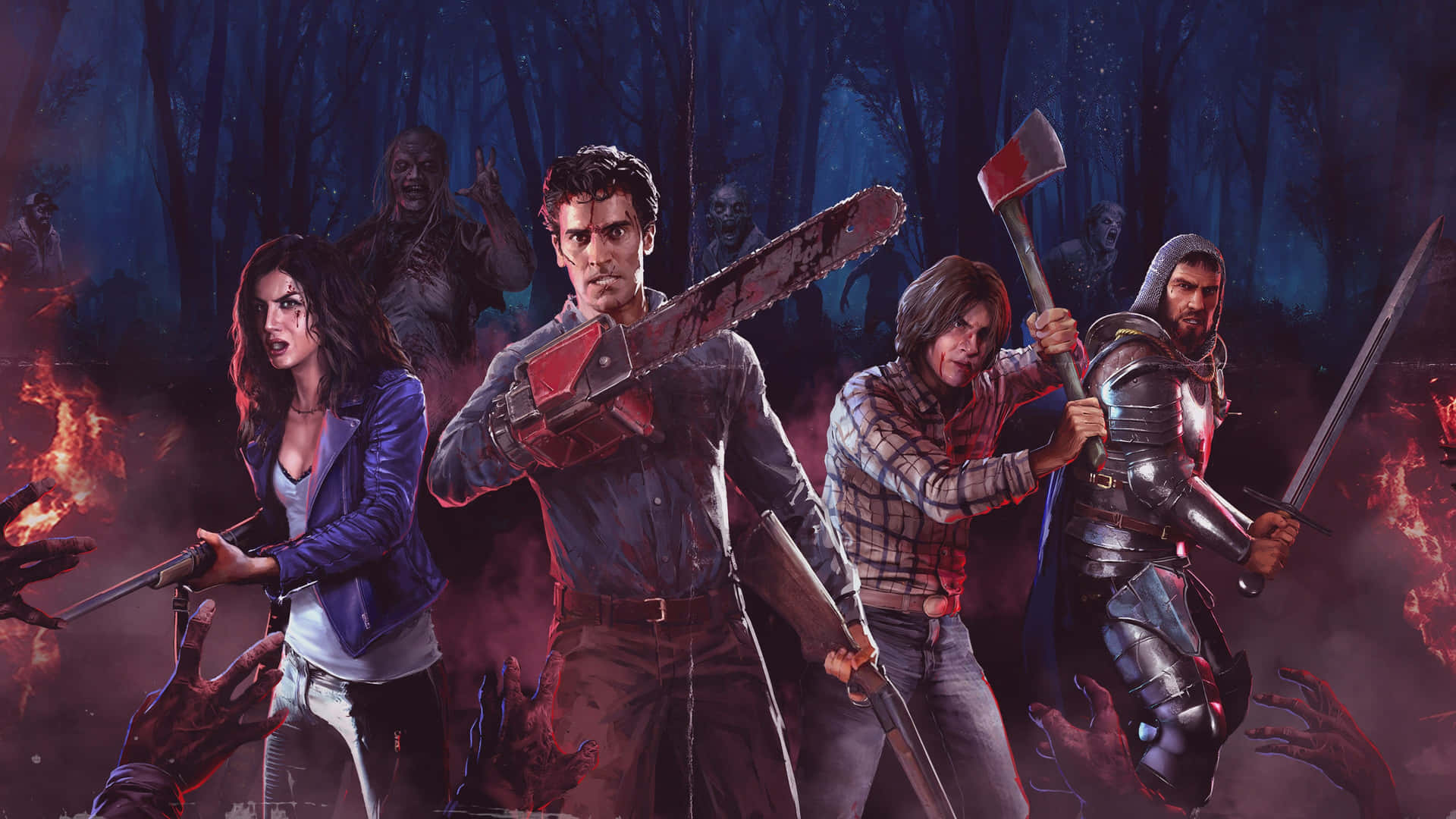 Evil Dead Game Characters Wallpaper