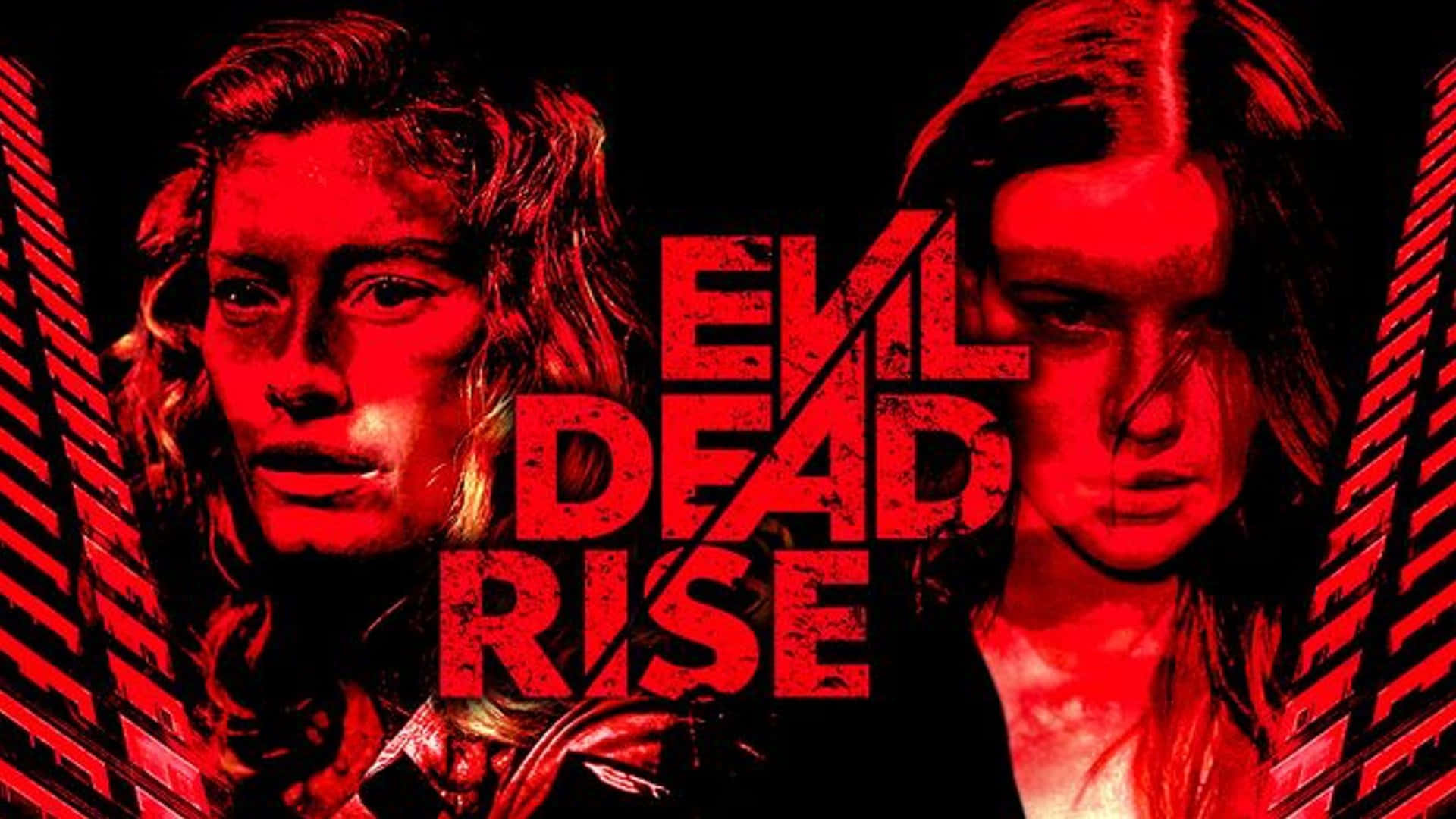 Evil Dead Rise Red Poster Wallpaper