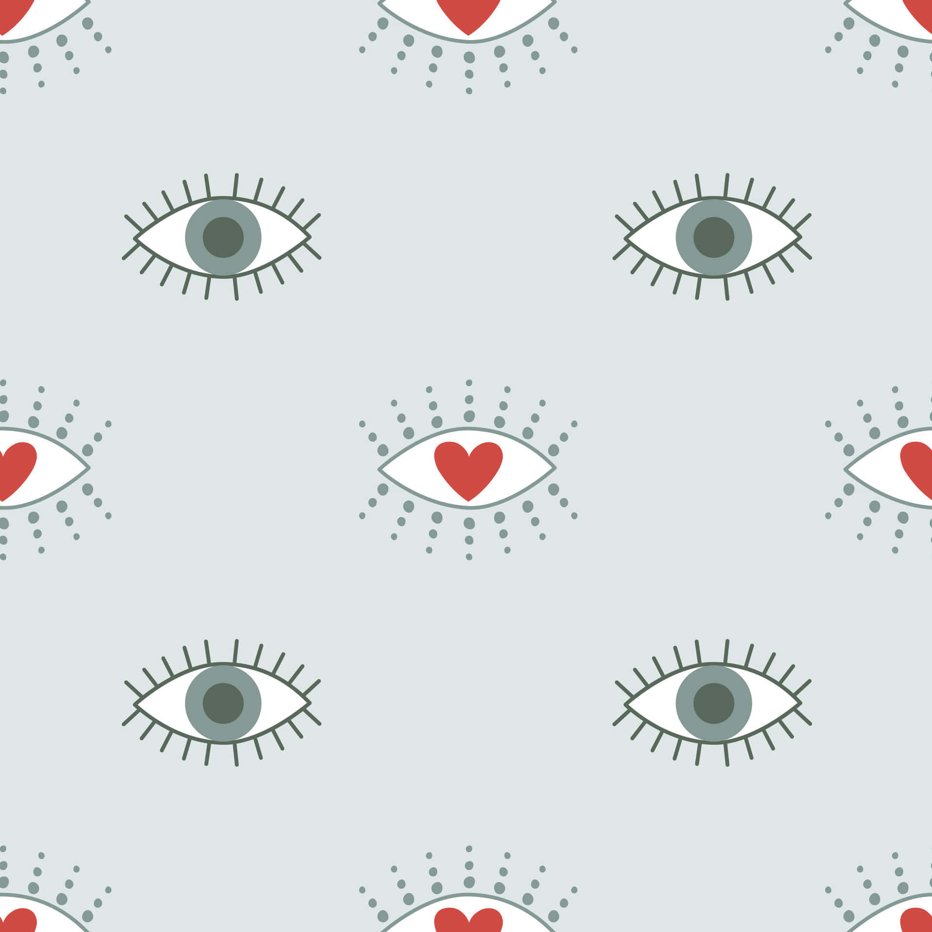 Evil Eye Heart Pattern.jpg Wallpaper