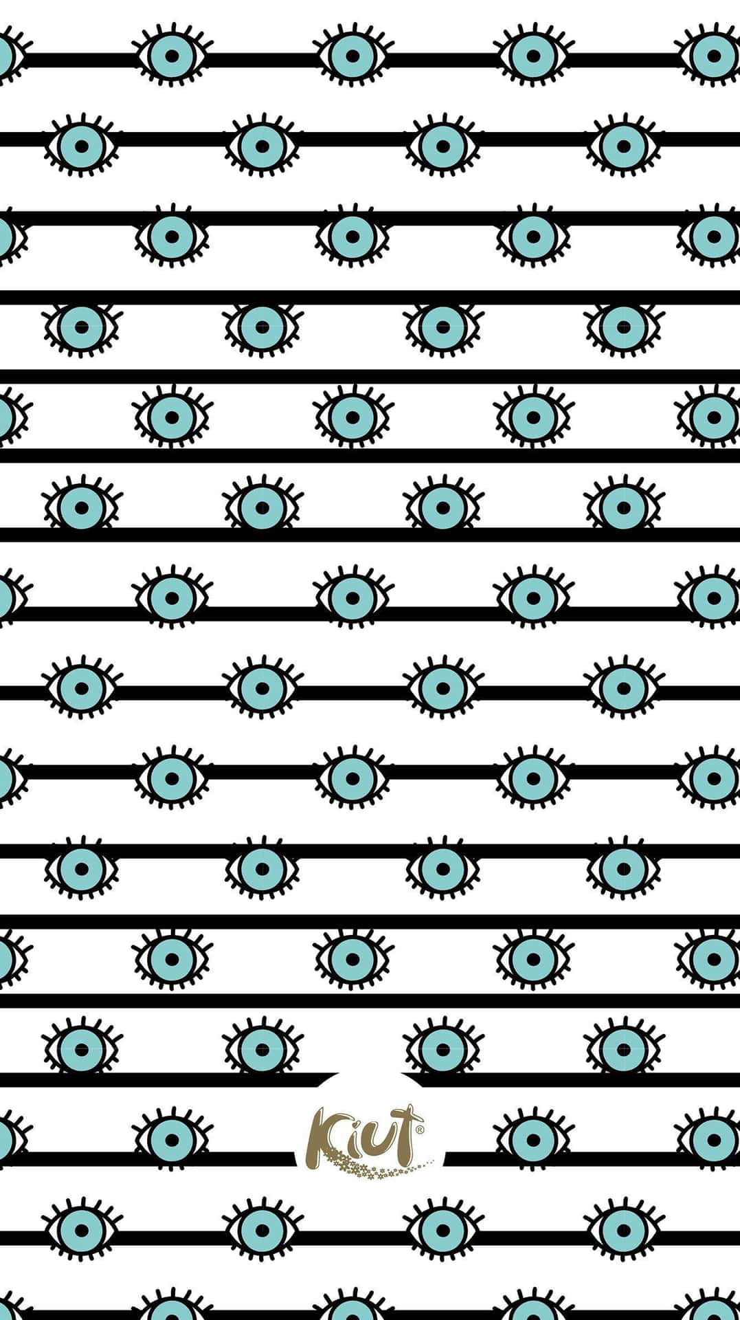 Evil Eye Stripe Pattern iPhone Wallpaper