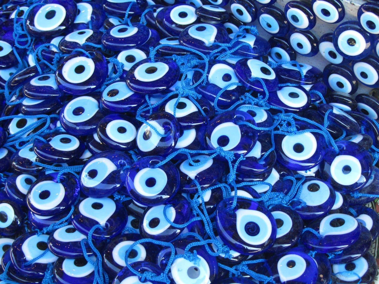 Stylish Evil Eye Necklace Collection Wallpaper