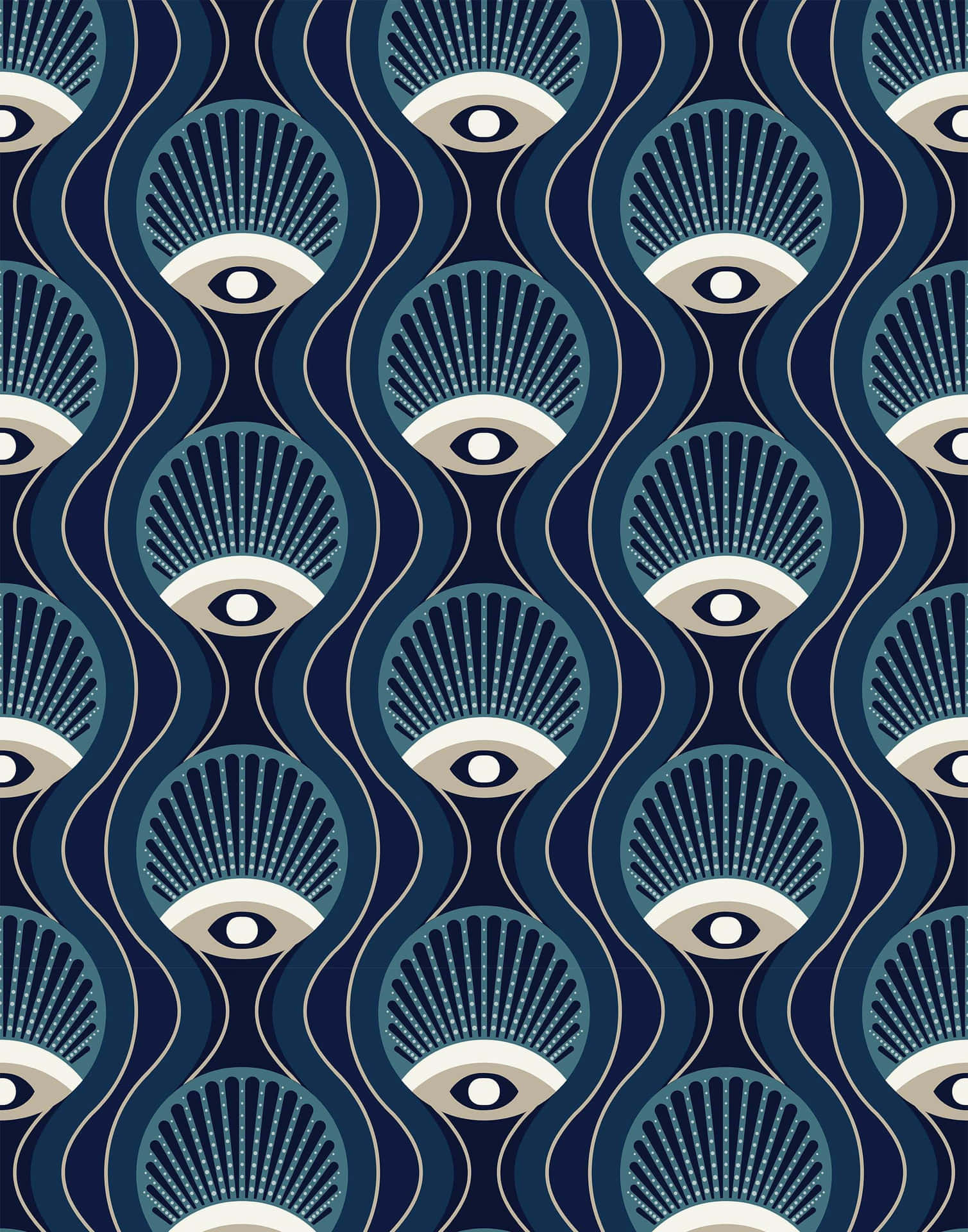 Evil Eye Pattern Aesthetic Wallpaper Wallpaper