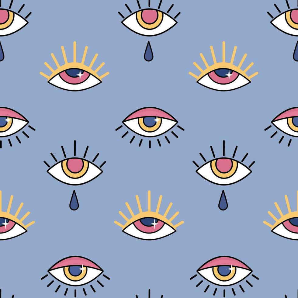 Evil_ Eye_ Pattern_ Background Wallpaper