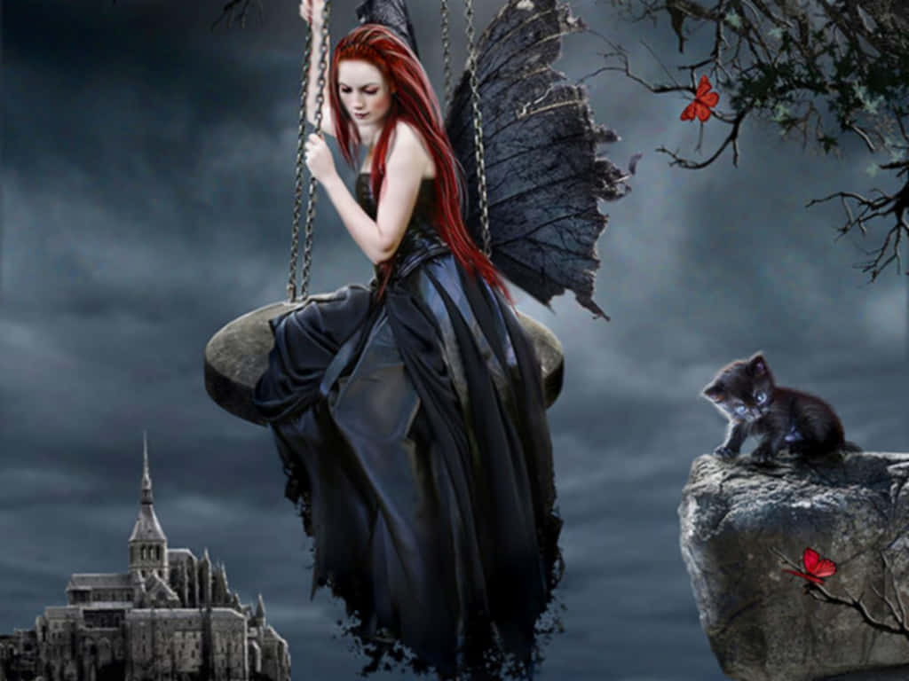 gothic fairies wallpaper