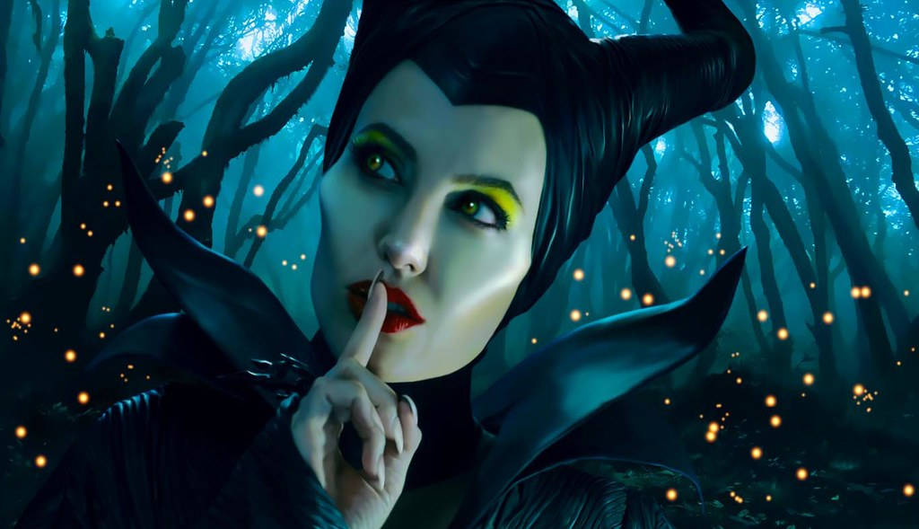 Evil Fairy Maleficent Shushing Background
