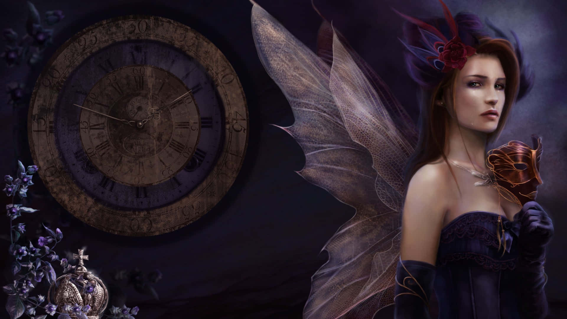 Step into the dark side with an Evil Fairy Wallpaper
