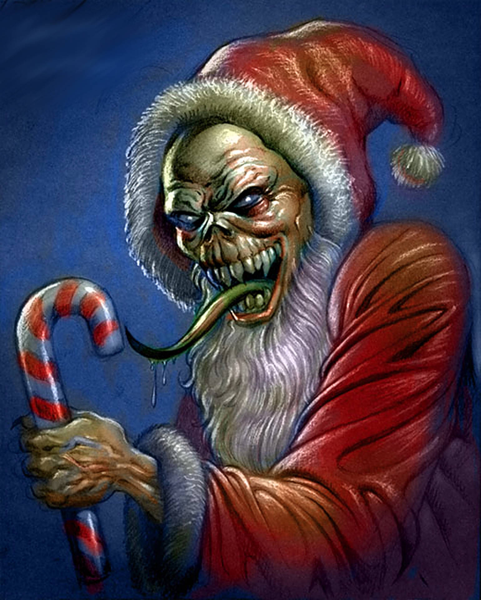 Evil Ghoul Santa Wallpaper