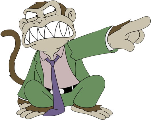 Evil Monkey Pointing Family Guy PNG