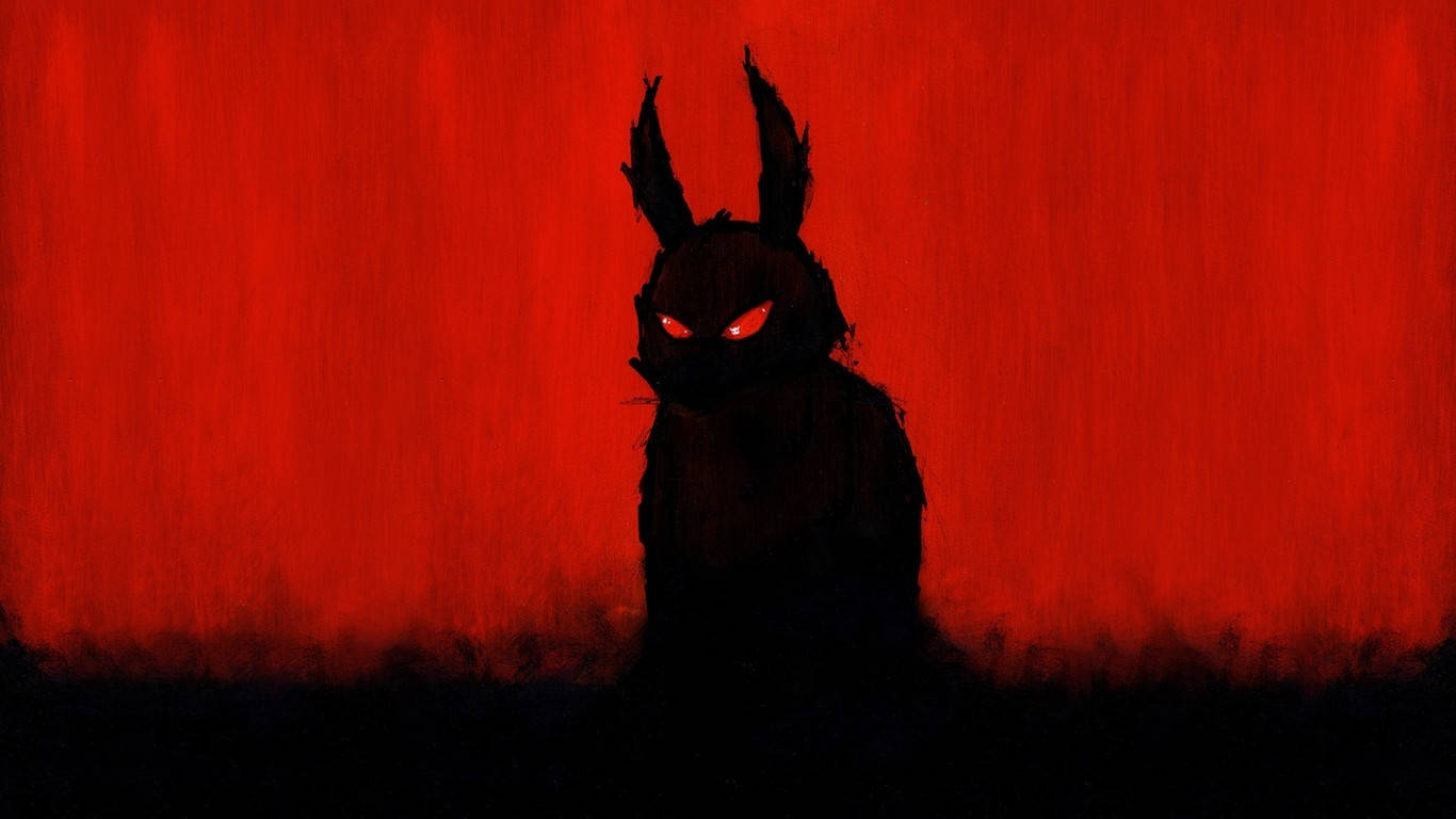 Evil Monster Bunny Ears Wallpaper