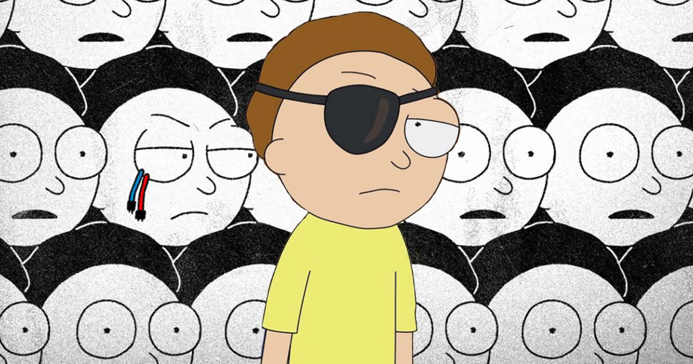 The Enigmatic Evil Morty of Rick and Morty Universe Wallpaper