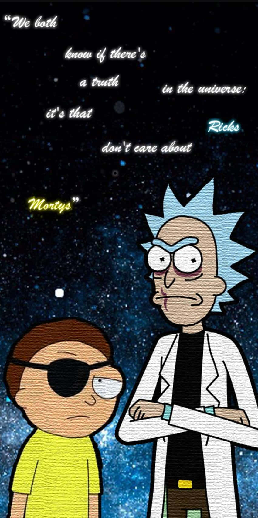 Cunning Evil Morty preparing for another masterplan. Wallpaper