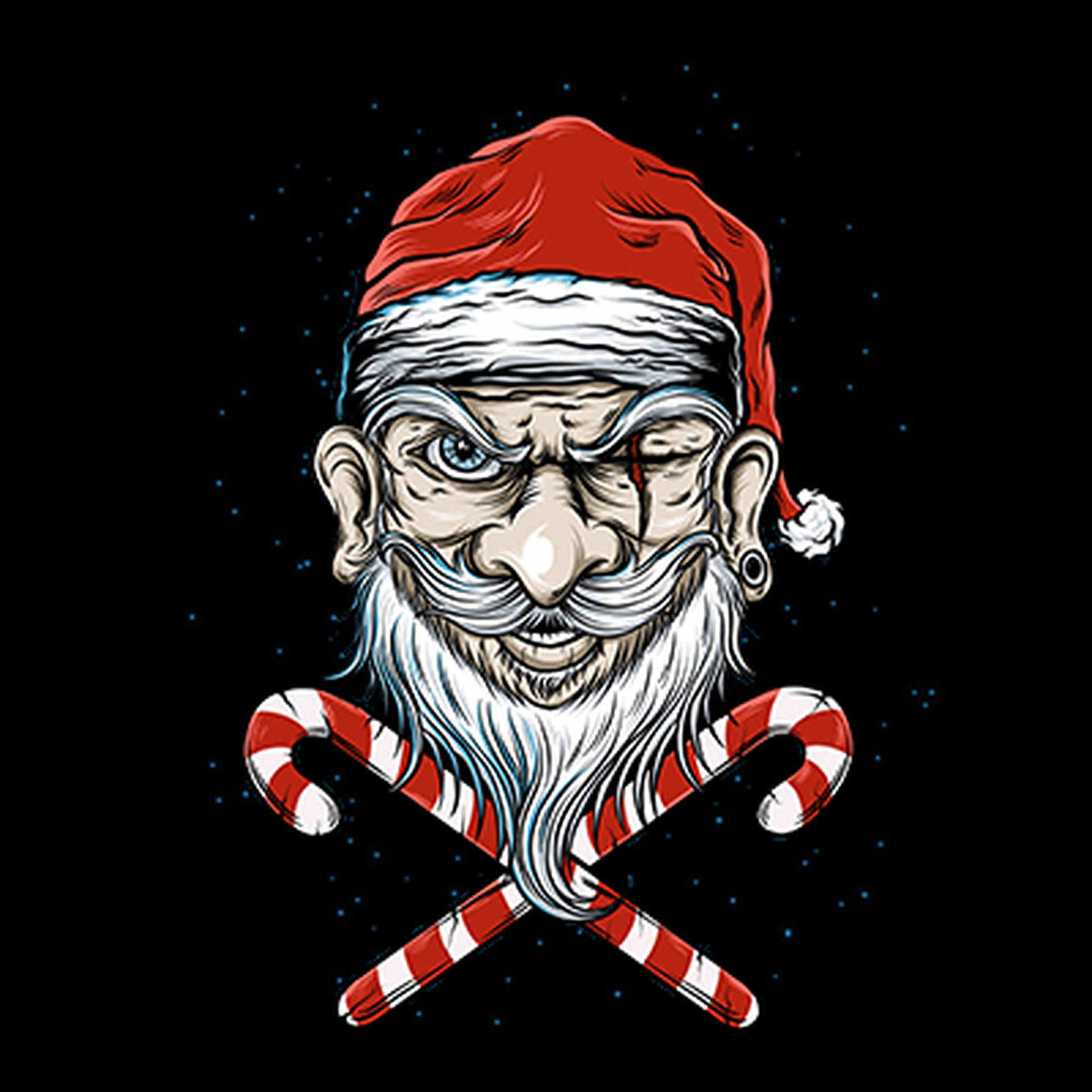 Evil Pirate Santa Wallpaper