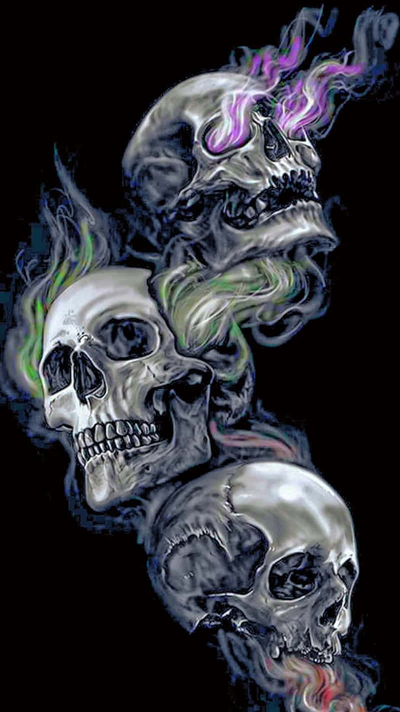 evil skull and crossbones wallpaper