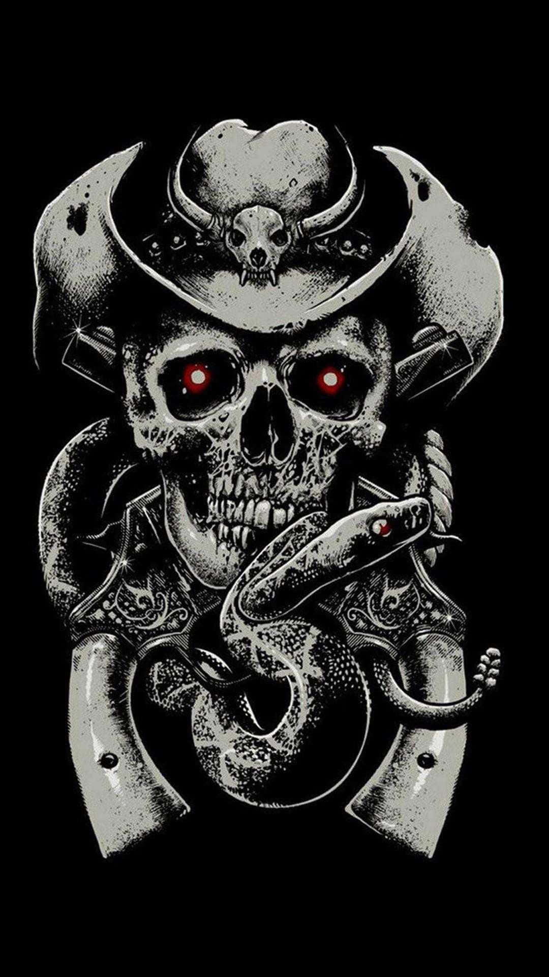 "Dread and Despair in a Glance - The Evil Skull" Wallpaper