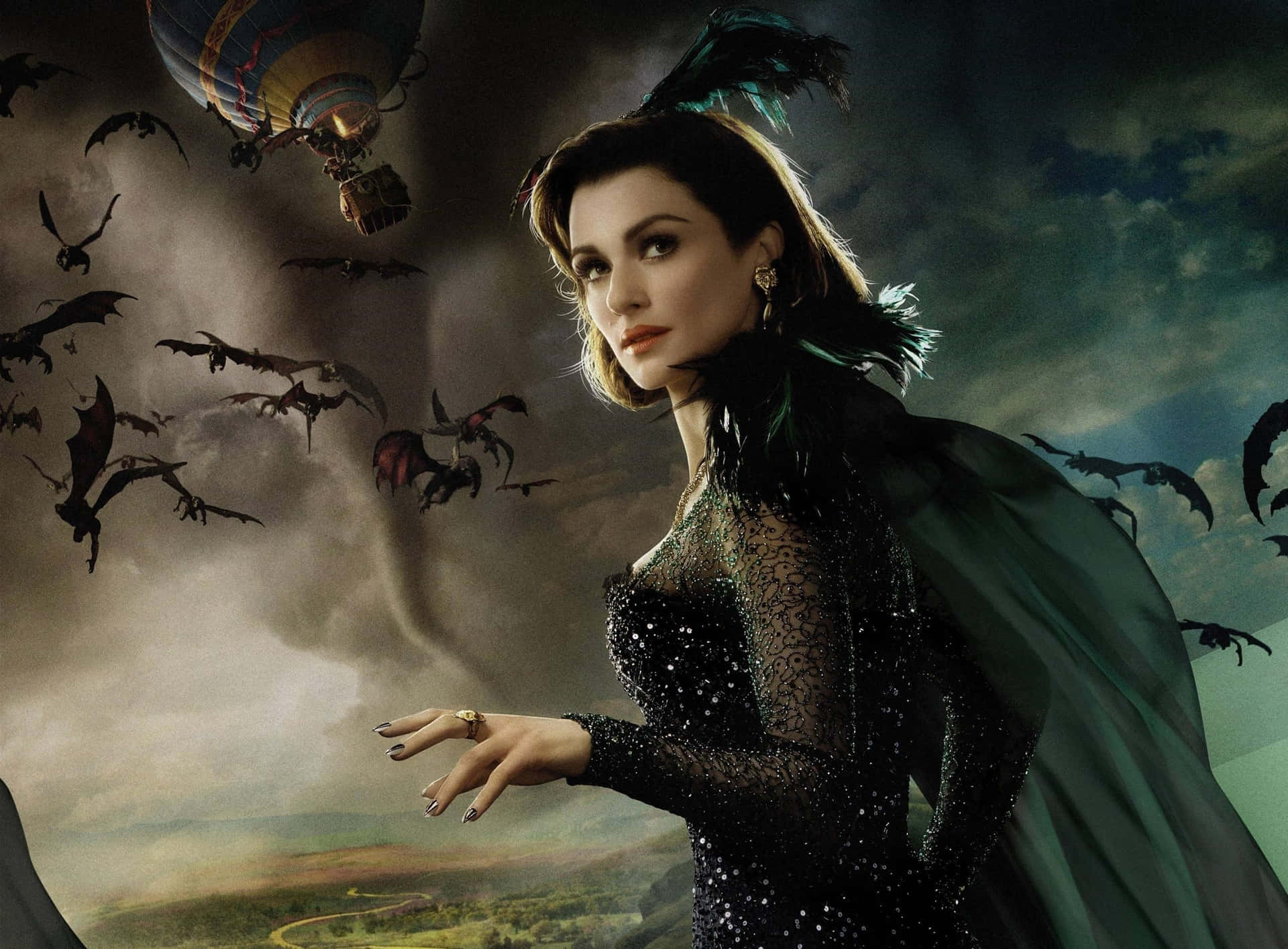 Captivating Evil Witch Portrait Wallpaper