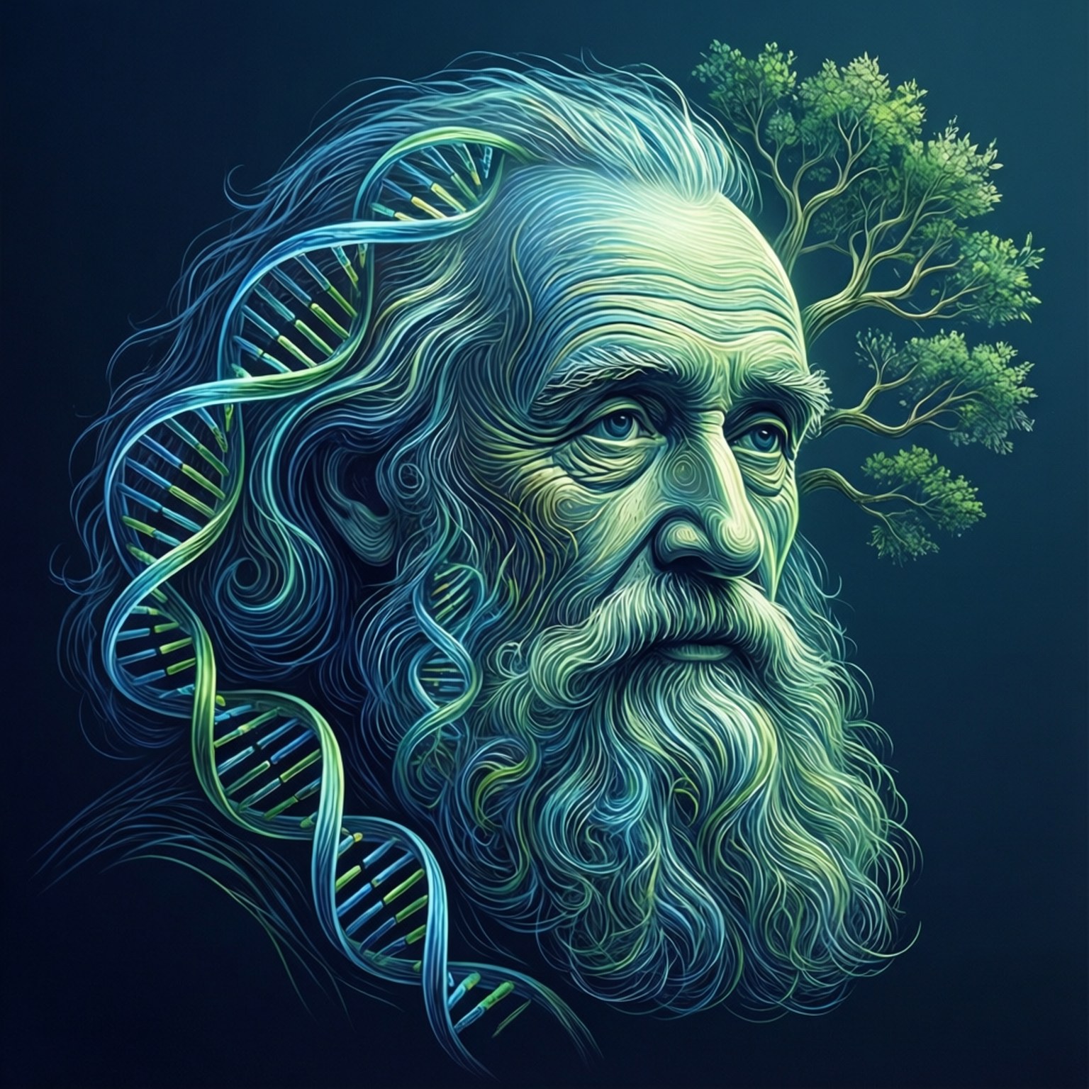 Evolusjon abstrahert Bakgrunner