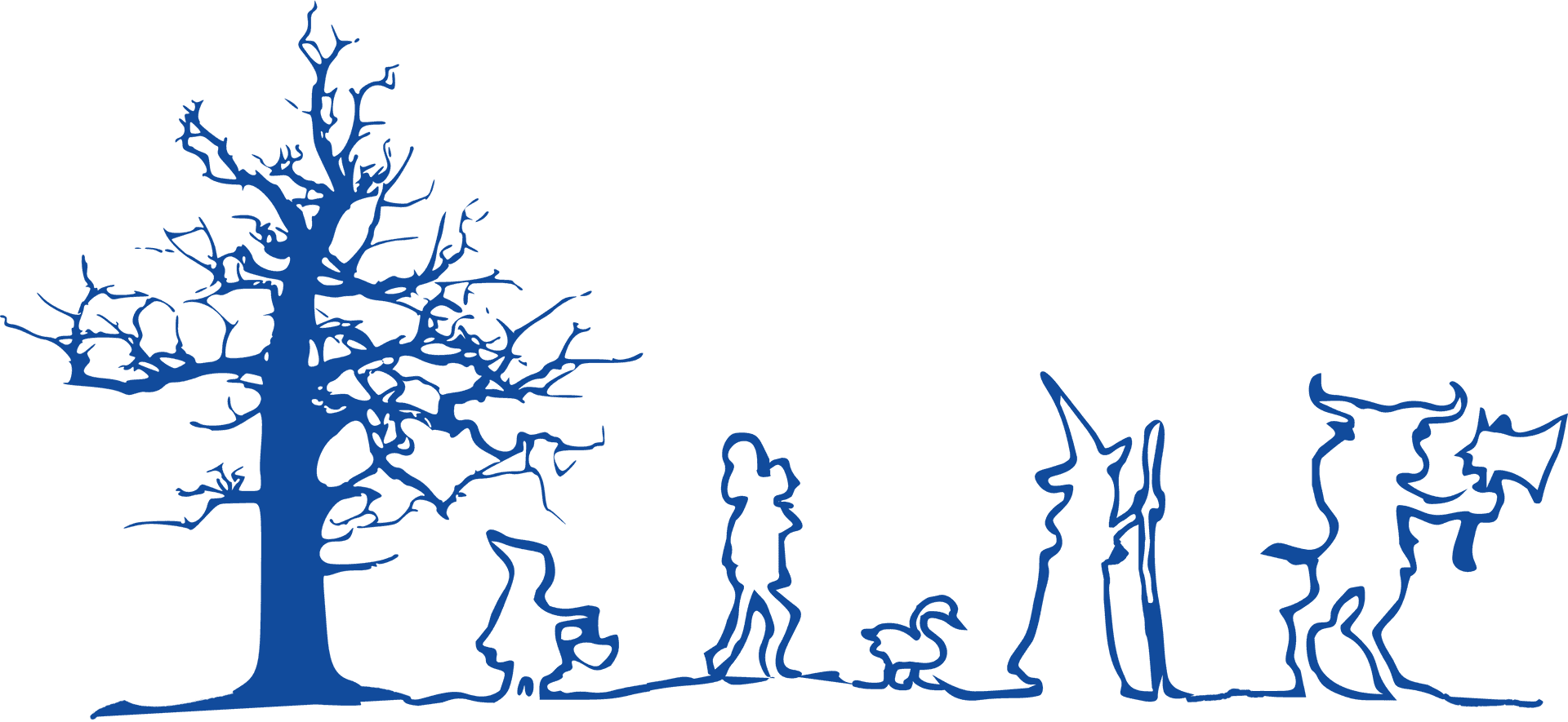 Evolutionary Tree Silhouette PNG