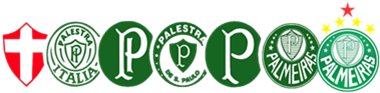 Evolutionof Palmeiras Club Badges PNG