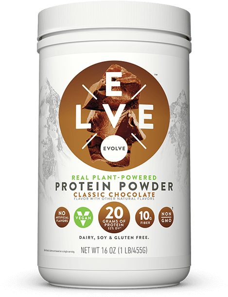 Evolve Plant Based Protein Powder Chocolate PNG