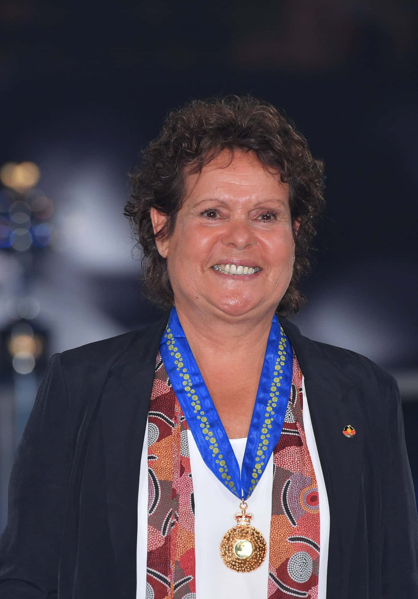 Evonne Goolagong Cawley With Medal Wallpaper