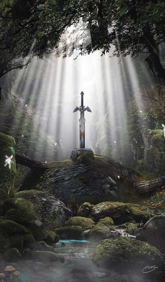 Legendary Excalibur Sword Wallpaper