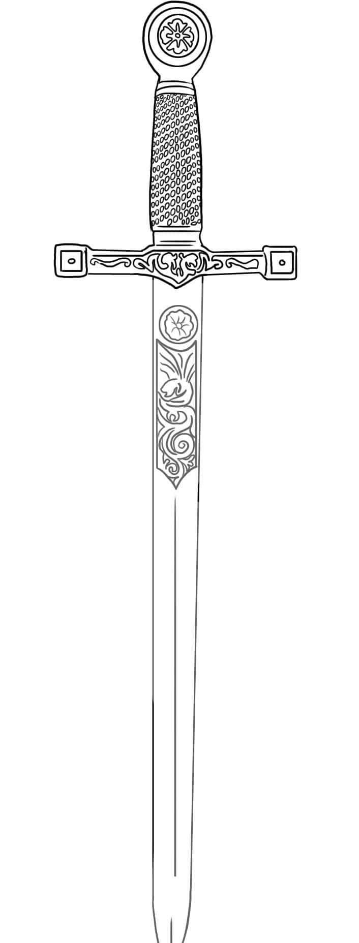 The Legendary Excalibur Sword in Stone Wallpaper